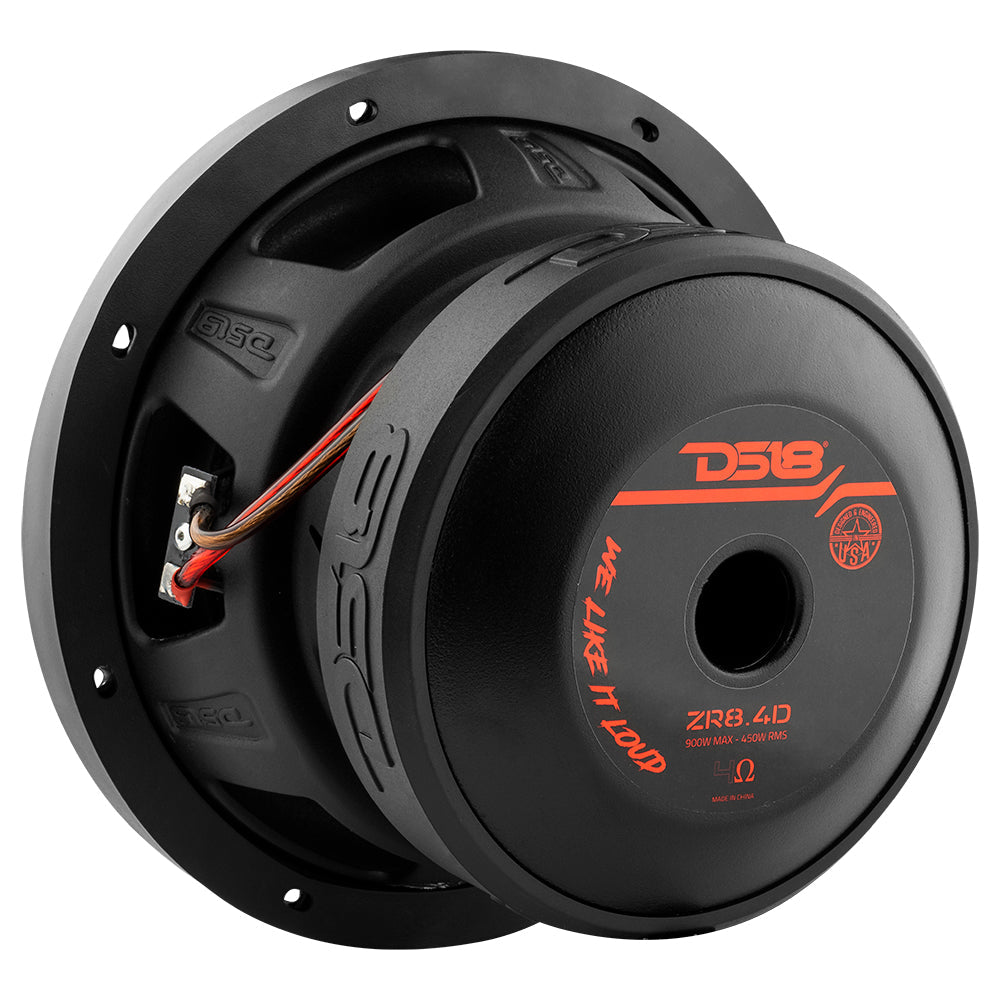 ZR8.4D 8" Subwoofer 450 Watts Rms DVC 4-Ohm