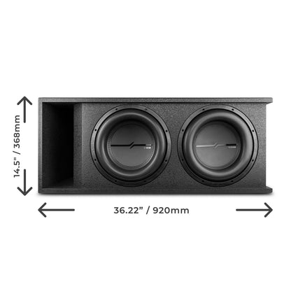 ZXI-X212LD.RG Loaded Subwoofer Ported Rugged Armored Enclosure