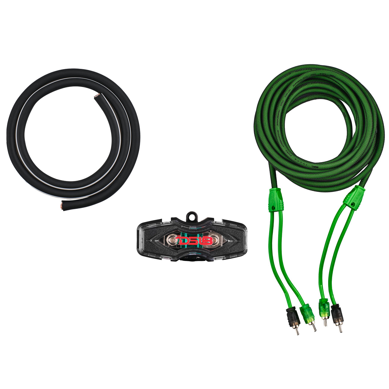 AKIT4.GR 4-GA Amplifier Installation Kit -Green