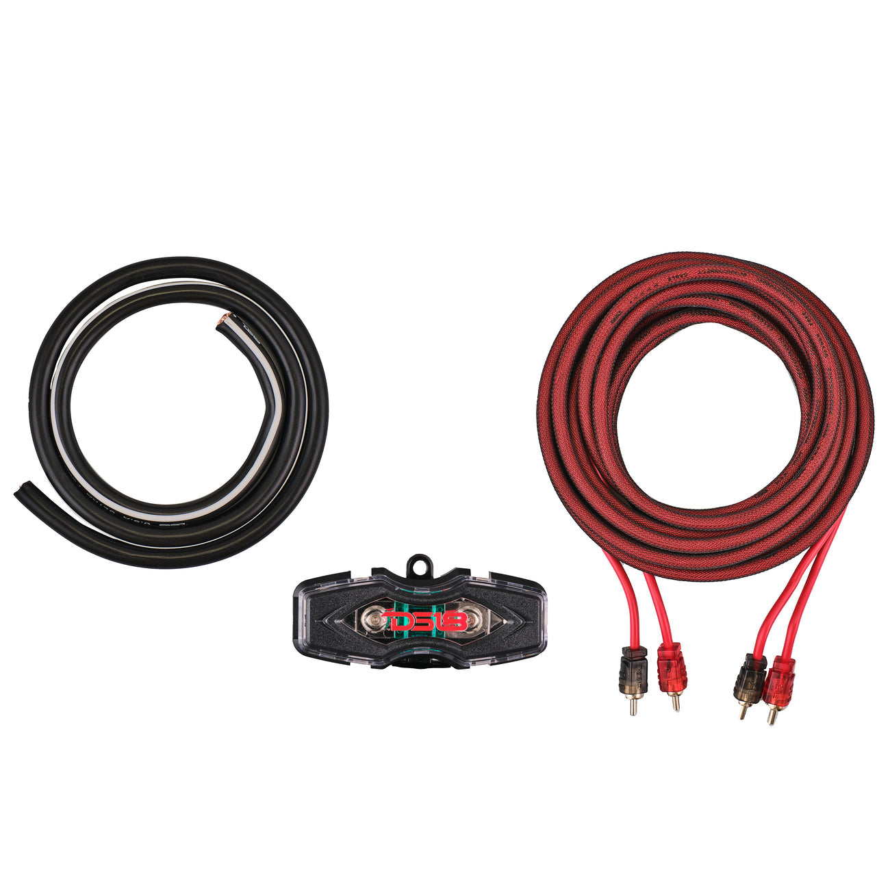 AKIT4.RD 4-GA Amplifier Installation Kit -Red