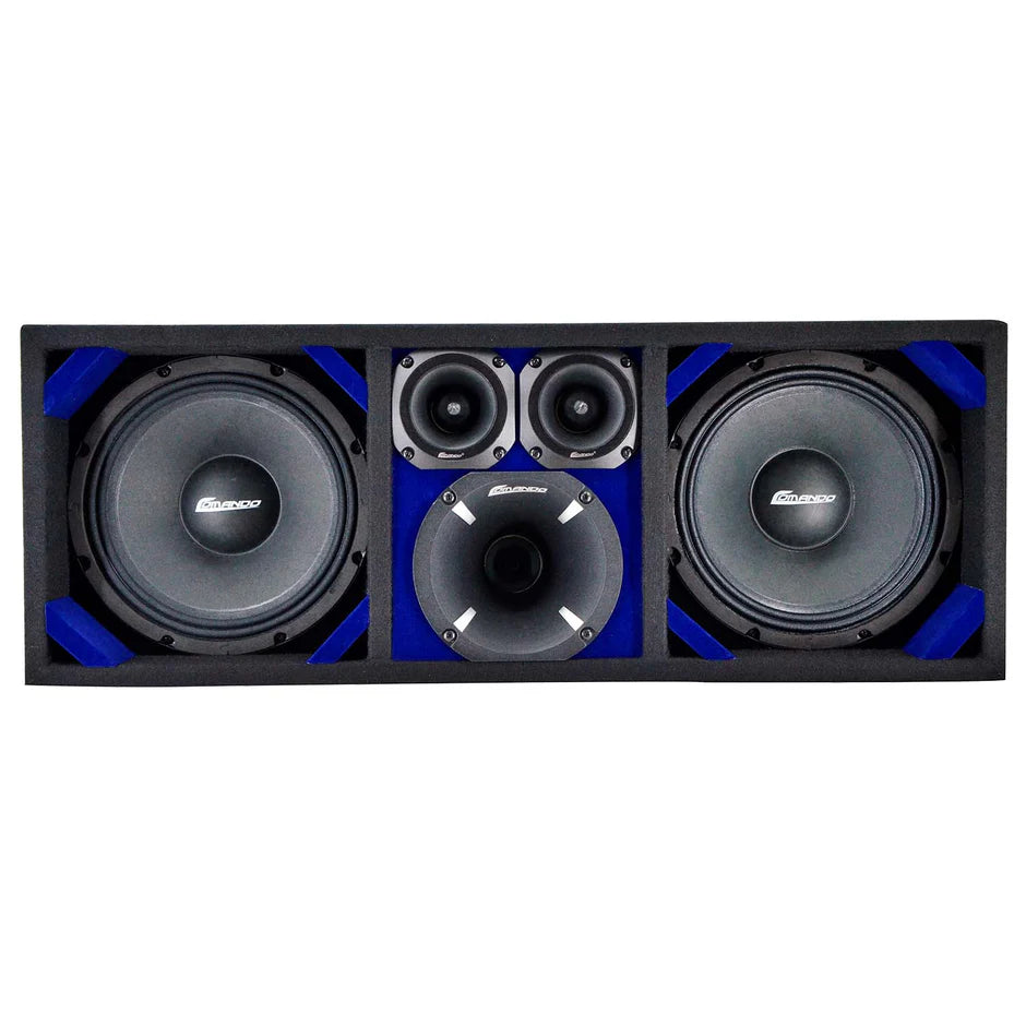 KTPON-210BLACK / DUAL 10" BLUE/BLACK LOADED
