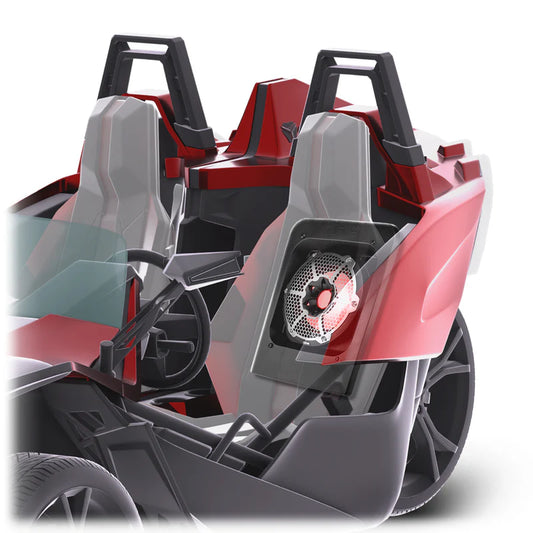 SLG-RSUB10LD Polaris Slingshot Rear Subwoofer Enclosure Loaded | NXL-10SUB/BK and RGB LED Lights | Fits Either Passenger or Driver Side | 2015 - Current